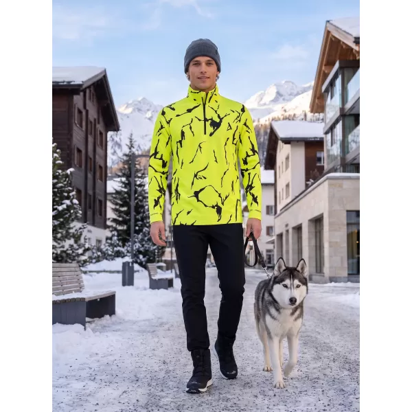  Férfi funkcionális Thermo pulóver prémium ALTISPORT VOJ/ALM052TER03 NEONZÖLD 