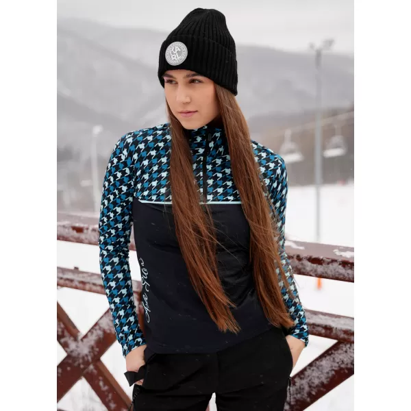  Női funkcionális Thermo pulóver prémium ALTISPORT VOJ/ALW048TER03 FEKETE -BLUE 
