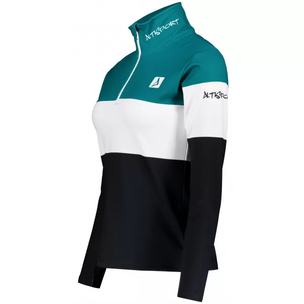  Női funkcionális Thermo pulóver prémium ALTISPORT VOJ/ALW051TER03 KEROZINFEKETE 
