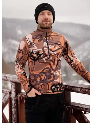 Férfi funkcionális Thermo pulóver prémium ALTISPORT VOJ/ALM054TER03 BARNA