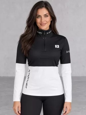 Női funkcionális Thermo pulóver prémium ALTISPORT VOJ/ALW051TER03 FEKETE -FEHÉR