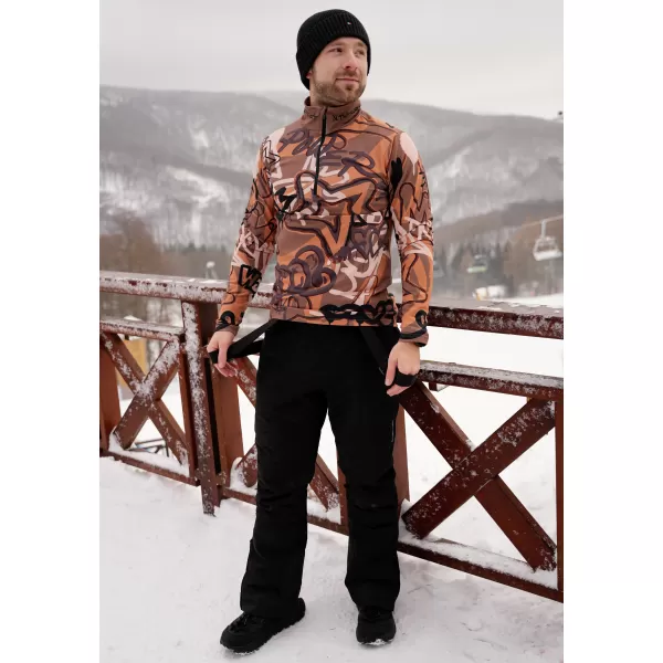  Férfi funkcionális Thermo pulóver prémium ALTISPORT VOJ/ALM054TER03 BARNA 