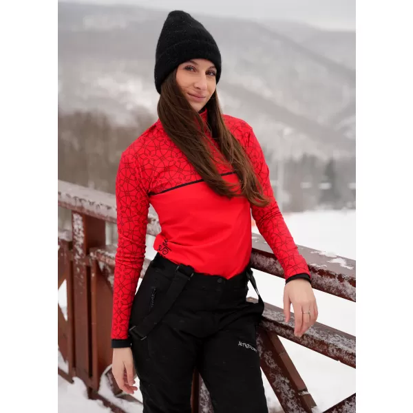  Női funkcionális Thermo pulóver prémium ALTISPORT VOJ/ALW053TER03 PIROS 