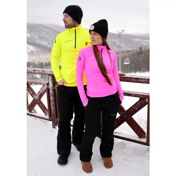  Férfi funkcionális Thermo pulóver prémium ALTISPORT VOJ/ALM000TER03 NEONSÁRGA 