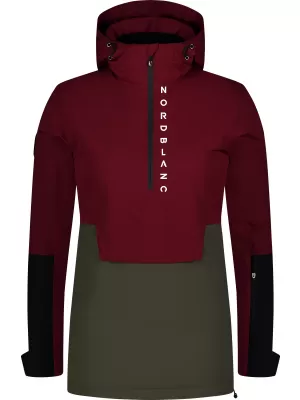 Női anorák NORDBLANC WINTERFUN NBWJL8130 BURGUNDIA
