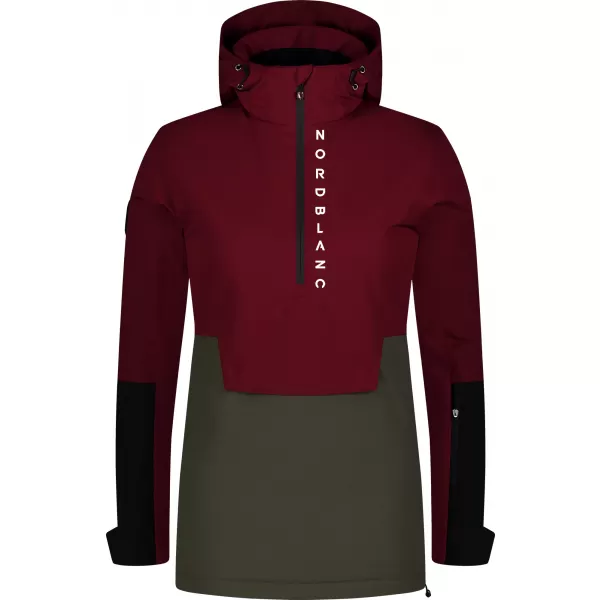  Női anorák NORDBLANC WINTERFUN NBWJL8130 BURGUNDIA 