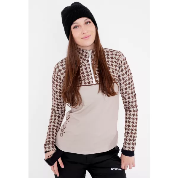  Női funkcionális Thermo pulóver prémium ALTISPORT VOJ/ALW048TER03 BARNA 