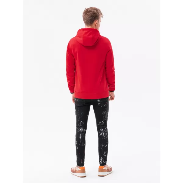  Férfi pulóver OMBRE B979 PIROS 