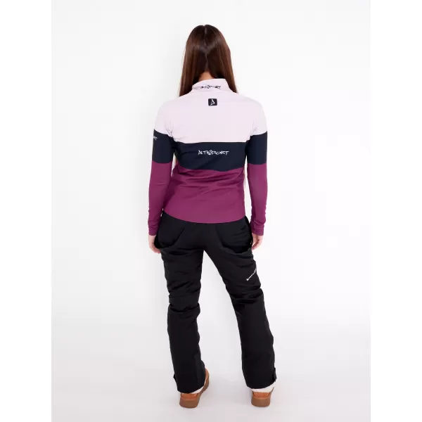  Női funkcionális Thermo pulóver prémium ALTISPORT VOJ/ALW051TER03 BURGUNDIA 