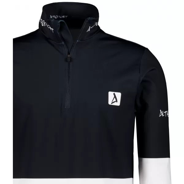  Férfi funkcionális Thermo pulóver prémium ALTISPORT VOJ/ALM051TER03 FEKETE -FEHÉR 