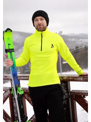 Férfi funkcionális Thermo pulóver prémium ALTISPORT VOJ/ALM000TER03 NEONSÁRGA