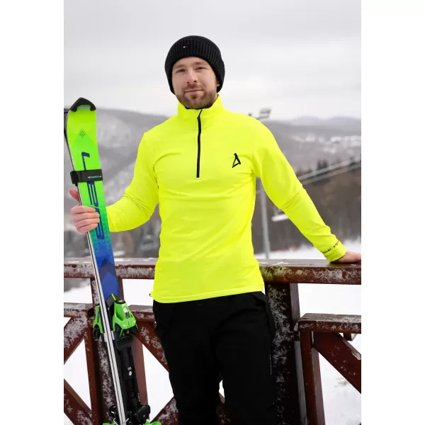  Férfi funkcionális Thermo pulóver prémium ALTISPORT VOJ/ALM000TER03 NEONSÁRGA 