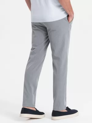 Nadrág OMBRE OM-PACP-0191 VILÁGOSSZÜRKE
