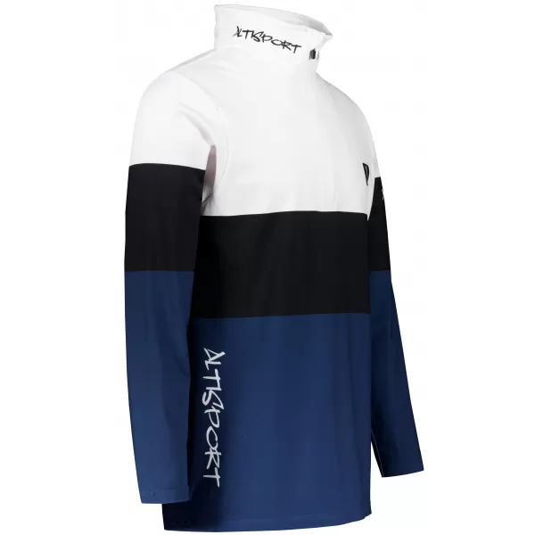  Férfi funkcionális Thermo pulóver prémium ALTISPORT VOJ/ALM051TER03 FEHÉR -BLUE 