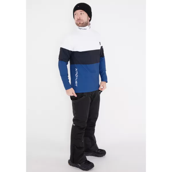  Férfi funkcionális Thermo pulóver prémium ALTISPORT VOJ/ALM051TER03 FEHÉR -BLUE 