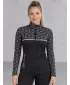 Női funkcionális Thermo pulóver prémium ALTISPORT VOJ/ALW053TER03 FEKETE -FEHÉR