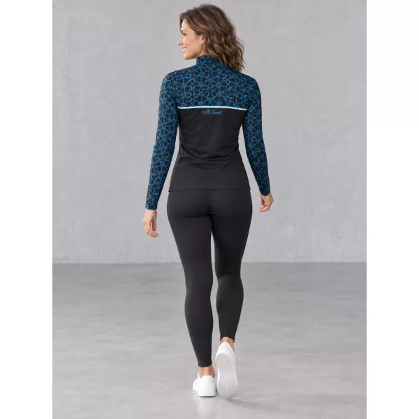  Női funkcionális Thermo pulóver prémium ALTISPORT VOJ/ALW053TER03 FEKETE -BLUE 