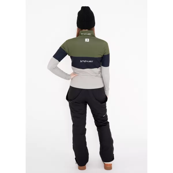  Női funkcionális Thermo pulóver prémium ALTISPORT VOJ/ALW051TER03 KHAKI 
