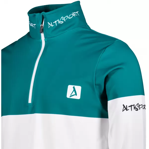  Férfi funkcionális Thermo pulóver prémium ALTISPORT VOJ/ALM051TER03 KEROZIN/FEKETE 