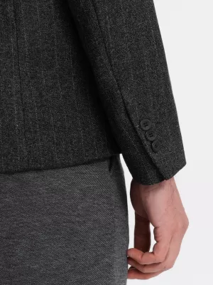 Kabát OMBRE OM-BLZB-0113 GRAFIT