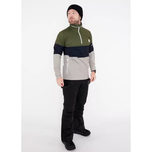  Férfi funkcionális Thermo pulóver prémium ALTISPORT VOJ/ALM051TER03 KHAKI 