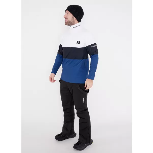  Férfi funkcionális Thermo pulóver prémium ALTISPORT VOJ/ALM051TER03 FEHÉR -BLUE 