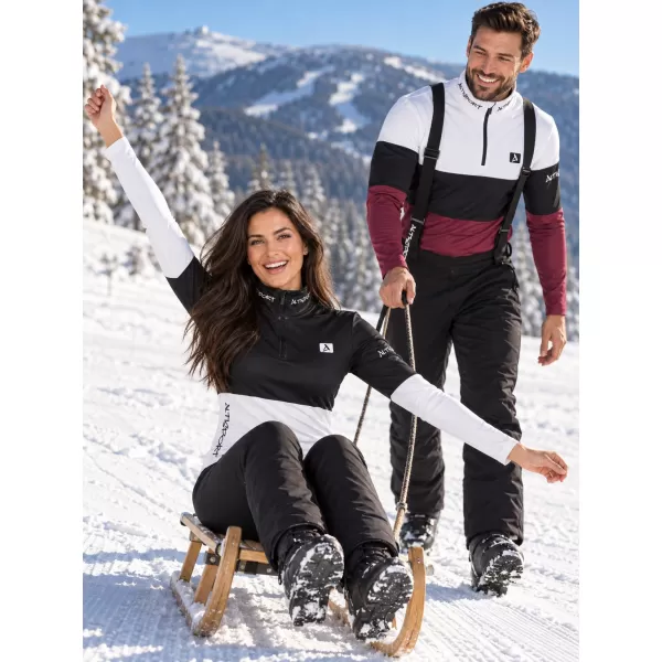 Női funkcionális Thermo pulóver prémium ALTISPORT VOJ/ALW051TER03 FEKETE -FEHÉR 