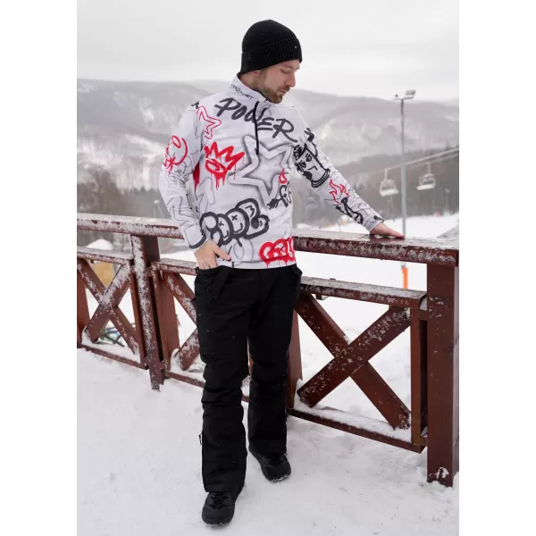  Férfi funkcionális Thermo pulóver prémium ALTISPORT VOJ/ALM054TER03 SZÜRKE -MENTES 