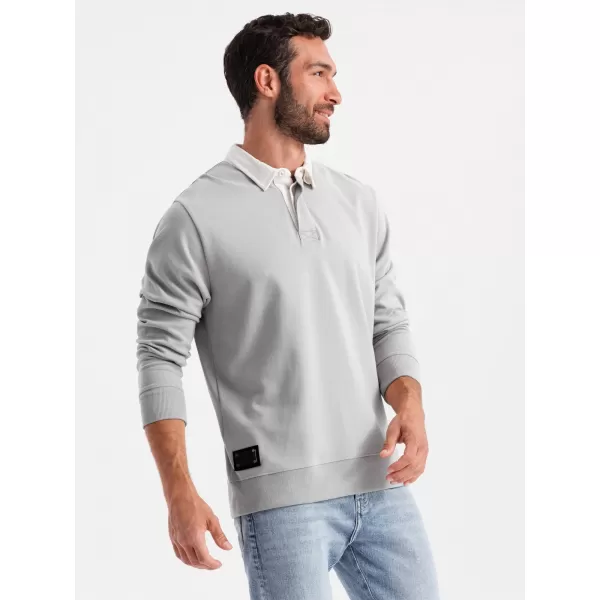  Férfi pulóver OMBRE OM-SSNZ-0132 HAMU 