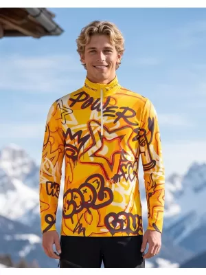 Férfi funkcionális Thermo pulóver prémium ALTISPORT VOJ/ALM054TER03 BOROSTYÁN