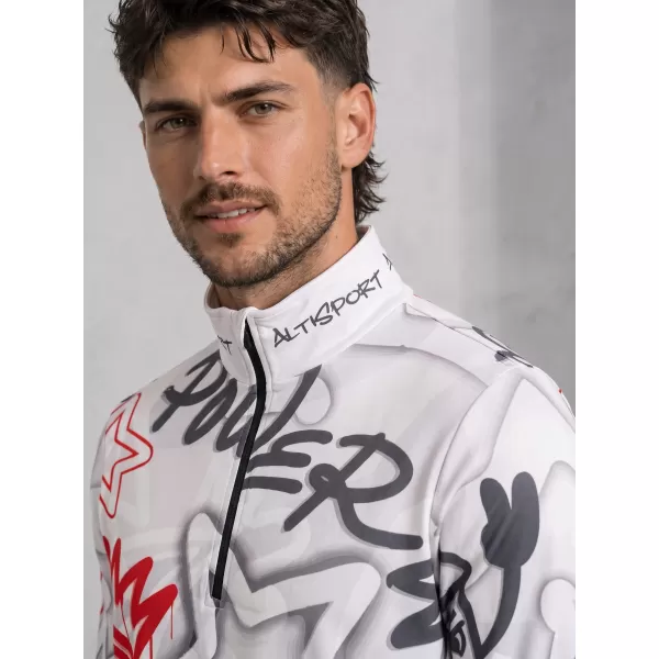 Férfi funkcionális Thermo pulóver prémium ALTISPORT VOJ/ALM054TER03 SZÜRKE -MENTES 