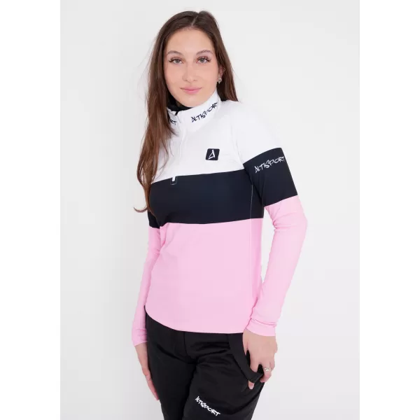  Női funkcionális Thermo pulóver prémium ALTISPORT VOJ/ALW051TER03 FEHÉR -DAGANAT 