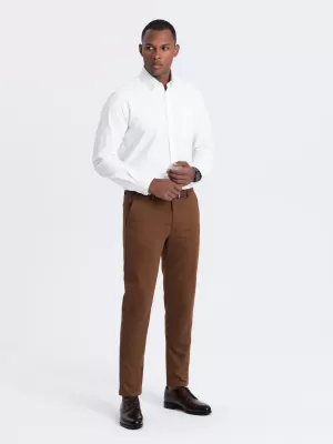 Nadrág OMBRE OM-PACP-0190 KARAMELLA
