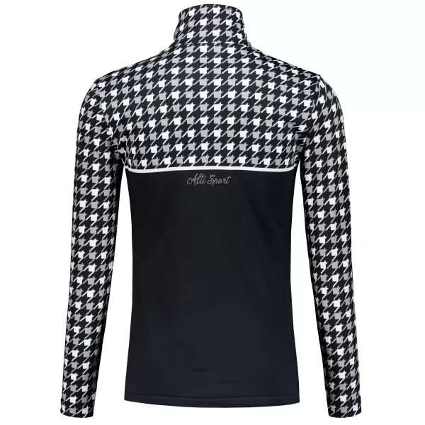  Női funkcionális Thermo pulóver prémium ALTISPORT VOJ/ALW048TER03 FEKETE -FEHÉR 