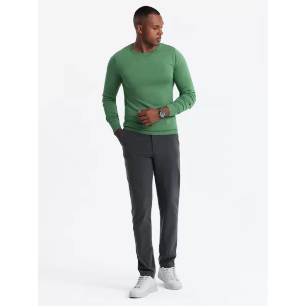  Férfi pulóver OMBRE OM-SWBS-0106 ZÖLD 