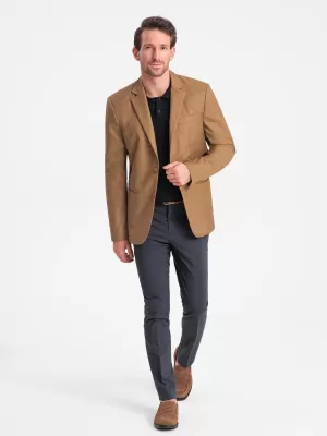Kabát OMBRE OM-BLZB-0115 KARAMELLA