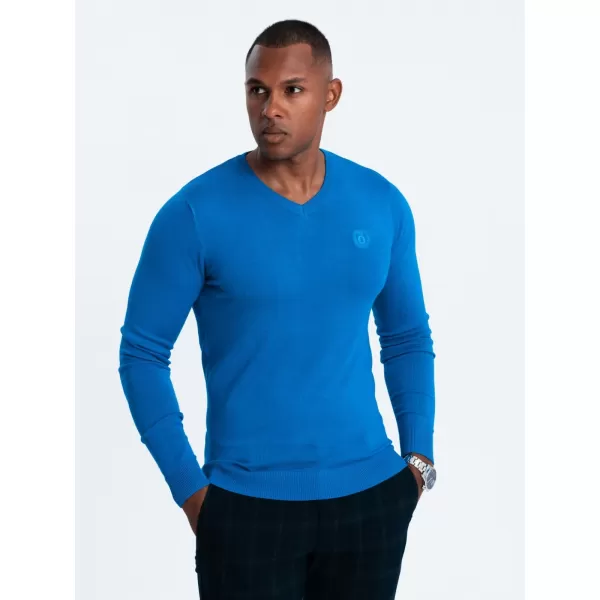  Férfi pulóver OMBRE OM-SWBS-0107 KÉK 
