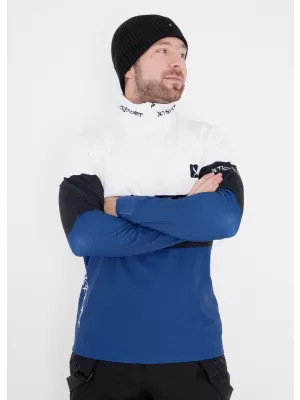Férfi funkcionális Thermo pulóver prémium ALTISPORT VOJ/ALM051TER03 FEHÉR -BLUE