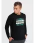 Férfi pulóver OMBRE OM-SSPS-0156 FEKETE