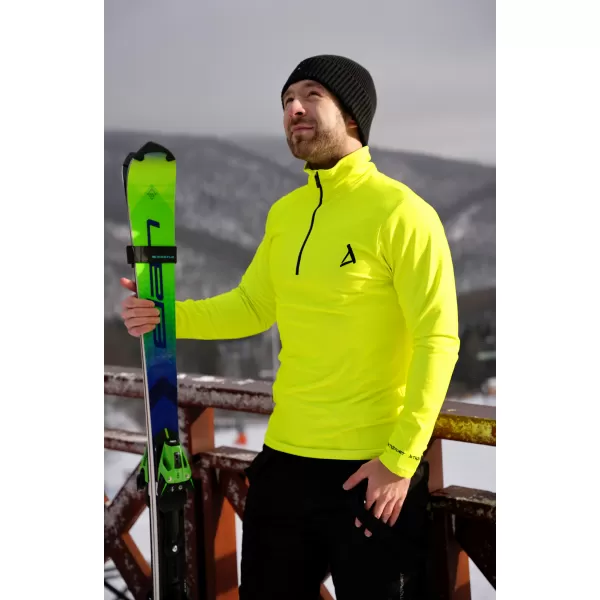  Férfi funkcionális Thermo pulóver prémium ALTISPORT VOJ/ALM000TER03 NEONSÁRGA 