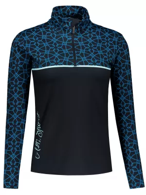 Női funkcionális Thermo pulóver prémium ALTISPORT VOJ/ALW053TER03 FEKETE -BLUE