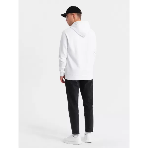  Férfi pulóver OMBRE OM-SSPS-0158 FEHÉR 