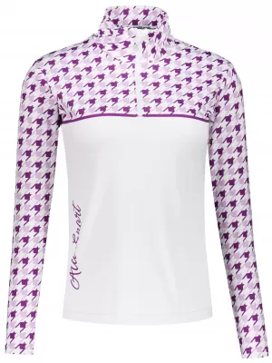 Női funkcionális Thermo pulóver prémium ALTISPORT VOJ/ALW048TER03 FEHÉR/LILA