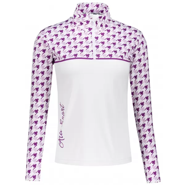  Női funkcionális Thermo pulóver prémium ALTISPORT VOJ/ALW048TER03 FEHÉR/LILA 