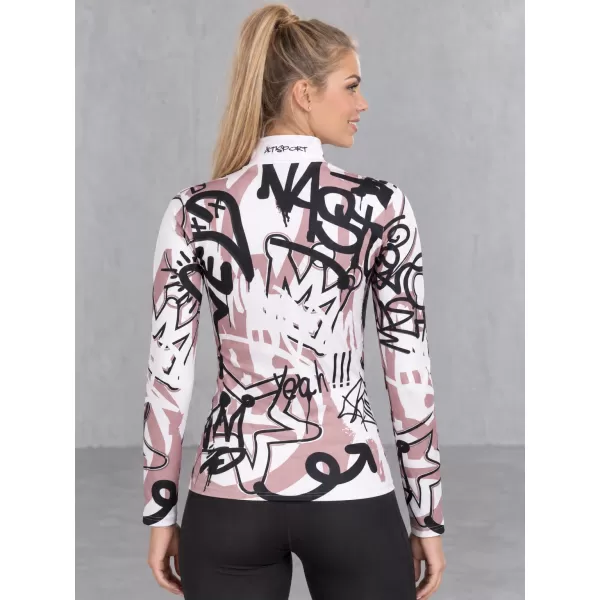  Női funkcionális Thermo pulóver prémium ALTISPORT VOJ/ALW054TER03 FEHÉR -GRAY 