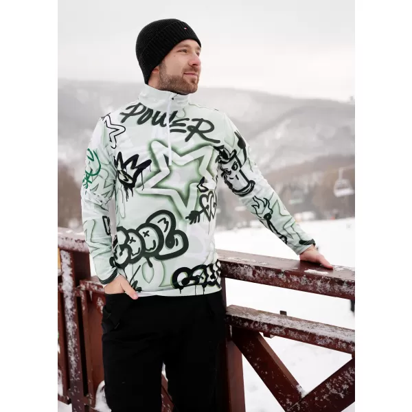  Férfi funkcionális Thermo pulóver prémium ALTISPORT VOJ/ALM054TER03 ZÖLD 