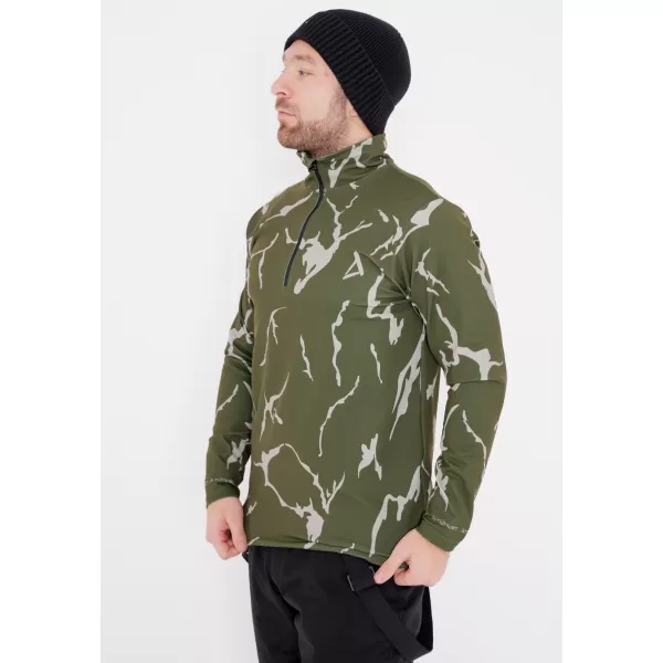  Férfi funkcionális Thermo pulóver prémium ALTISPORT VOJ/ALM052TER03 KHAKI 