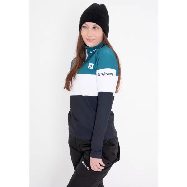 Női funkcionális Thermo pulóver prémium ALTISPORT VOJ/ALW051TER03 KEROZINFEKETE 