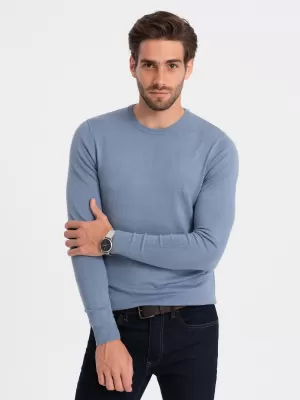 Férfi pulóver OMBRE OM-SWBS-0106 VILÁGOSKÉK