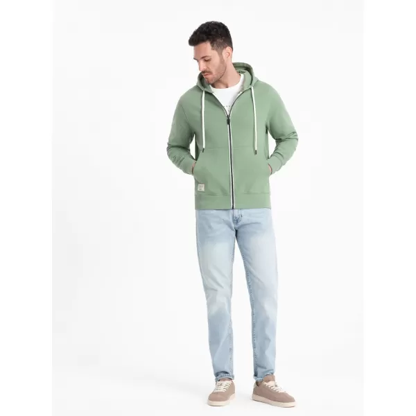  Férfi pulóver OMBRE OM-SSBZ-0178 ZÖLD 